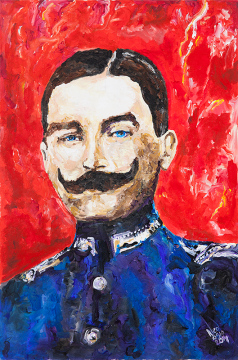 Atatürk Orjinal Tablo - Jön Türk Mustafa - Akrilik Tablo 2014 - 50cm x 70cm