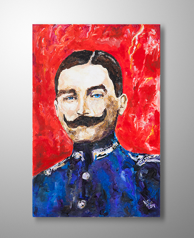 Atatürk Orjinal Tablo - Jön Türk Mustafa - Akrilik Tablo 2014 - 50cm x 70cm
