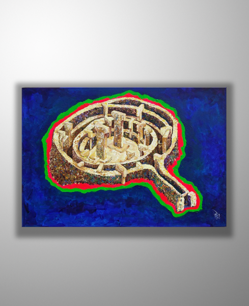 Orijinal Tablo - Göbeklitepe Serisi - Where In Time - Ned Pamphilon 92x62 cm