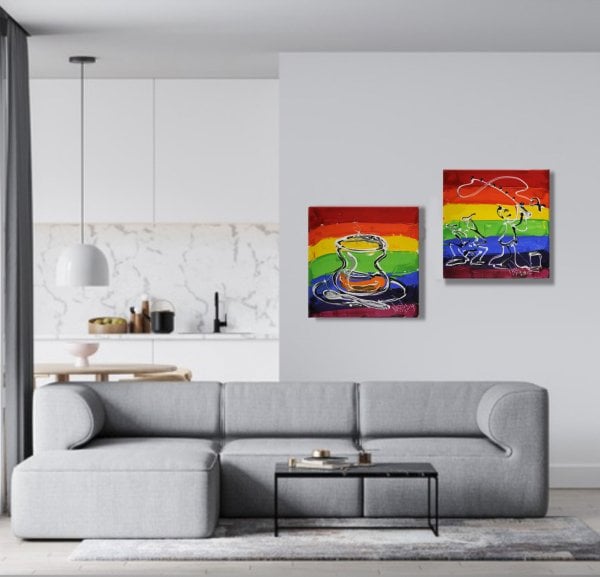 İstanbul Kanvas Tablo - 7 Renkli Balıkçı