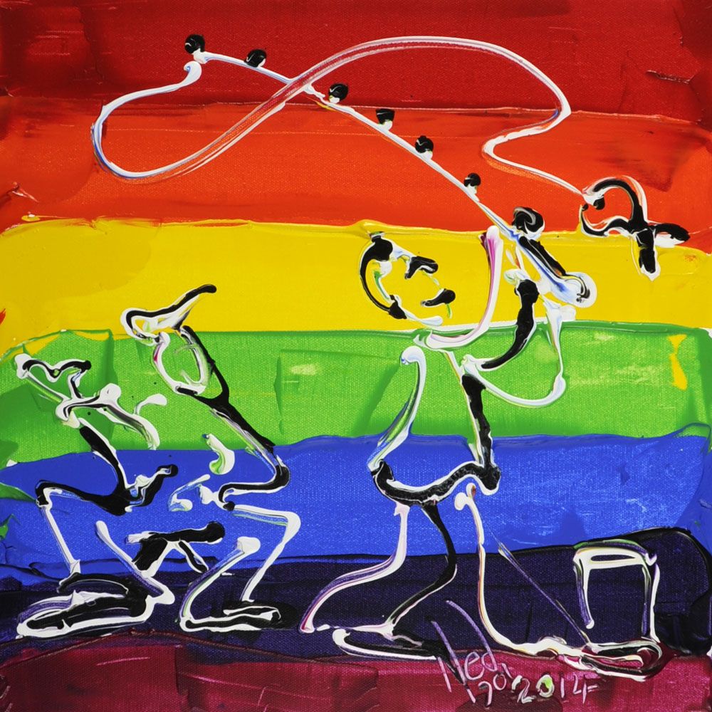 İstanbul Kanvas Tablo - 7 Renkli Balıkçı 60cm x 60cm