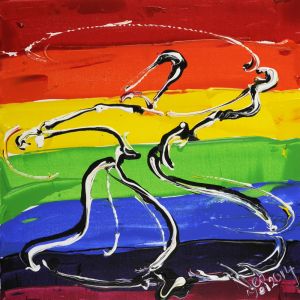 İstanbul Kanvas Tablo - 7 Renkli Mevlana 40cm x 40cm