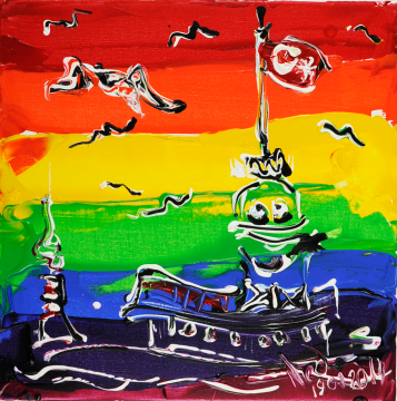 İstanbul Kanvas Tablo - 7 Renkli Kız Kulesi