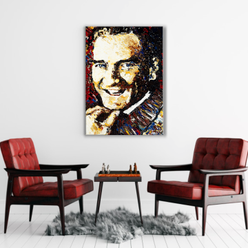 Atatürk Kanvas Tablo - Atatürk Gülümsüyor - Ned Pamphilon