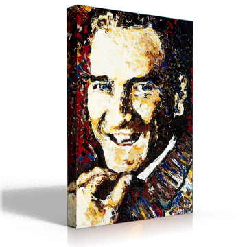 Atatürk Kanvas Tablo - Atatürk Gülümsüyor - Ned Pamphilon