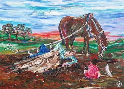 Göbeklitepe Serisi - Broken Plough - Ned Pamphilon 50x70 cm