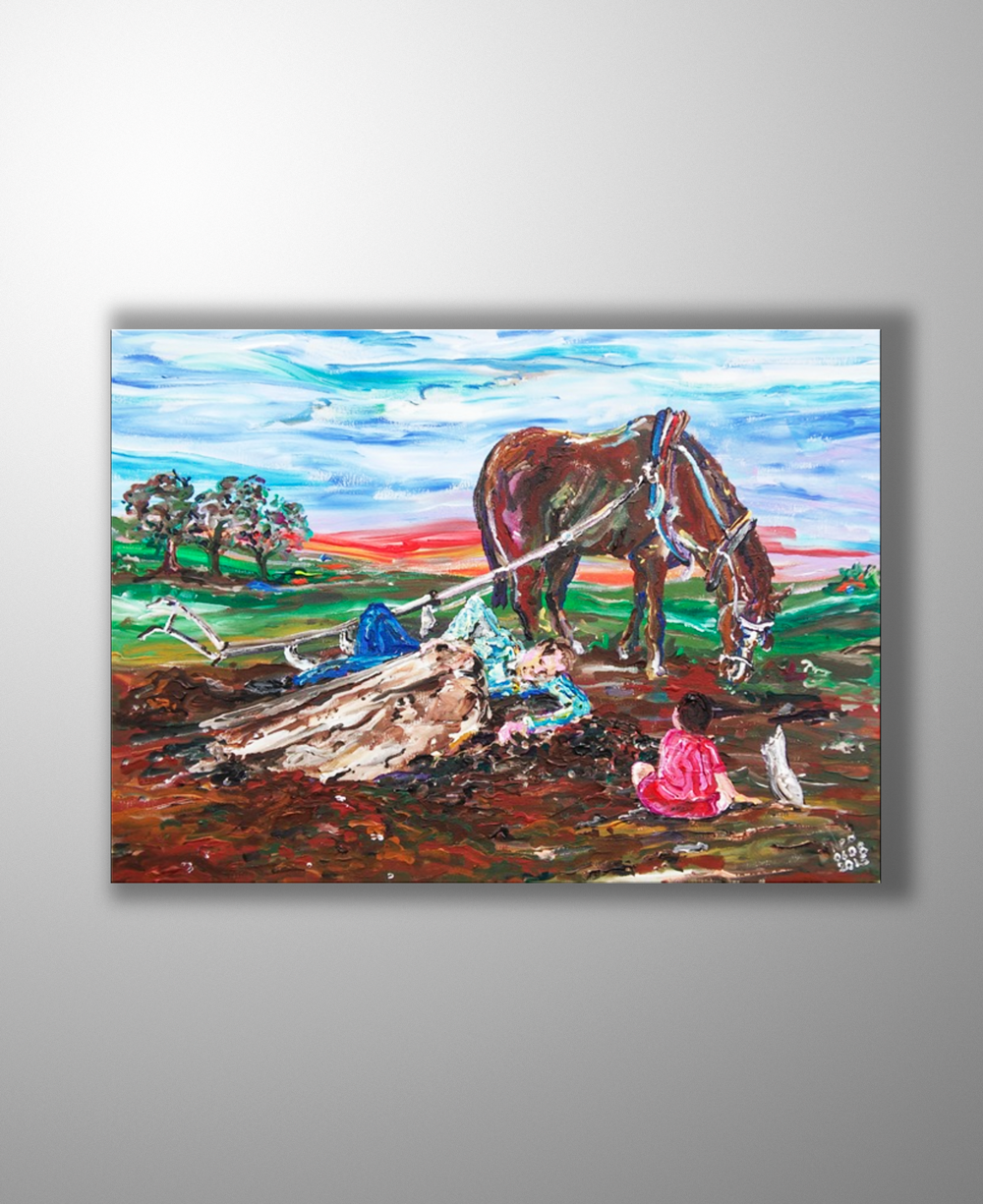 Göbeklitepe Serisi - Broken Plough - Ned Pamphilon 50x70 cm