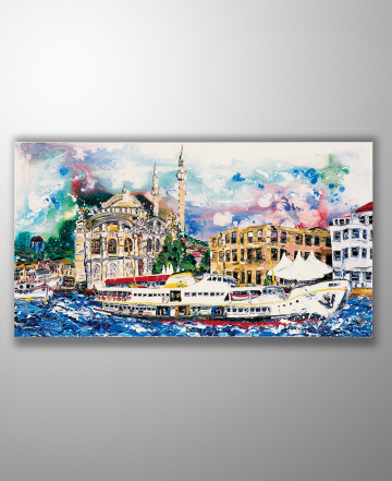 İstanbul Kanvas Tablo - Ortaköy