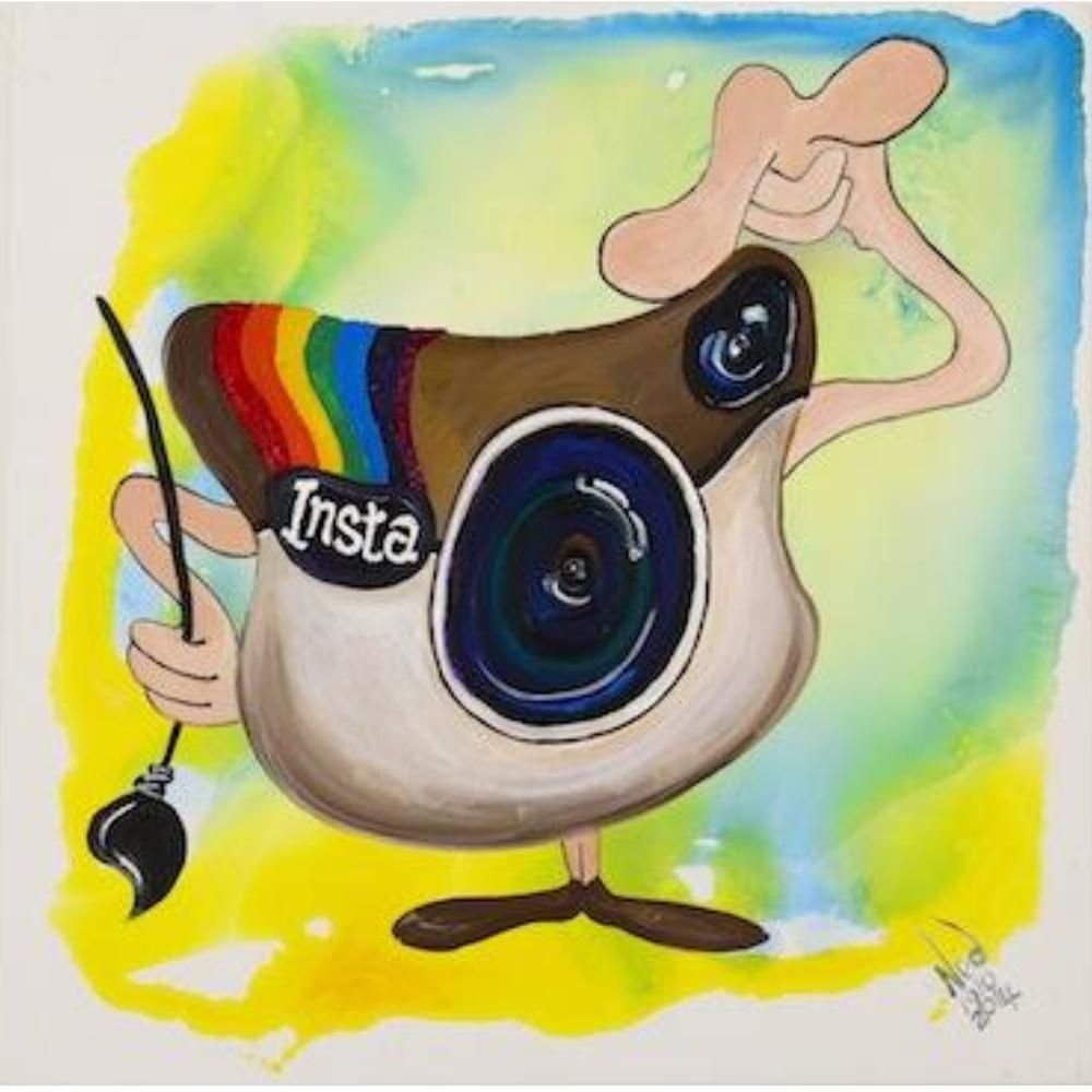 Instagram - Orjinal Akrilik Tablo 2014 - 40cm x 40cm