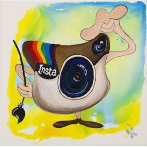 Instagram - Orjinal Akrilik Tablo 2014 - 40cm x 40cm