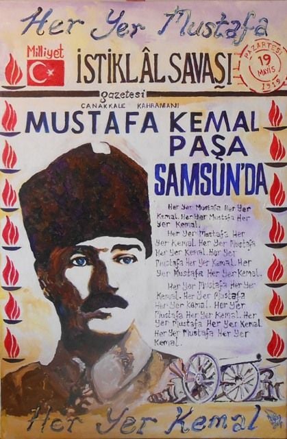 Milliyet Cover 1919 - Kanvas Tablo 60cm x 90cm