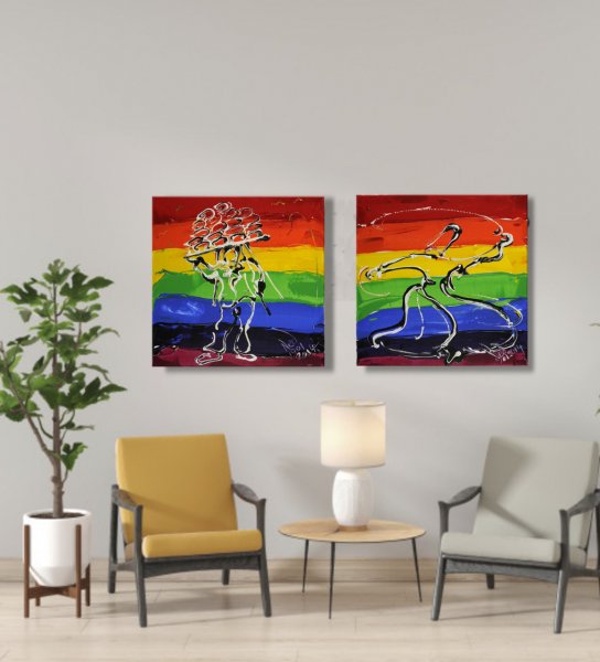 İstanbul Kanvas Tablo - 7 Renkli Simitçi