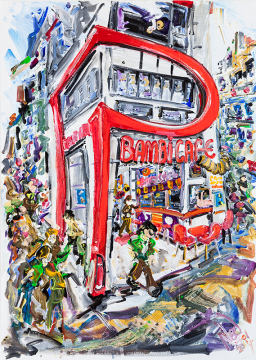 İstanbul Orijinal Tablo - Bambi Cafe - Akrilik Tablo - 50cm x 70cm