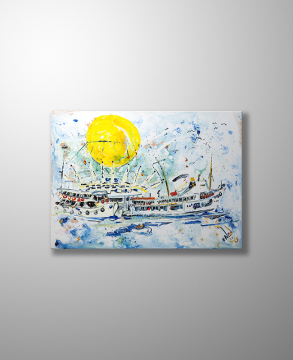 İstanbul Orijinal Tablo - Kadıköy Space - Akrilik Tablo - 70cm x 50cm