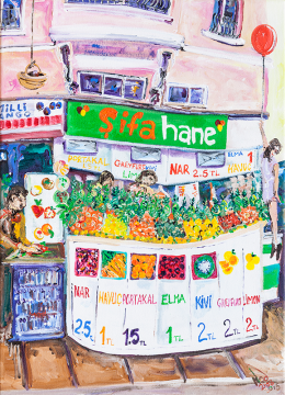 İstanbul Orijinal Tablo - Şifahane Kadıköy - Akrilik Tablo - 50cm x 70cm