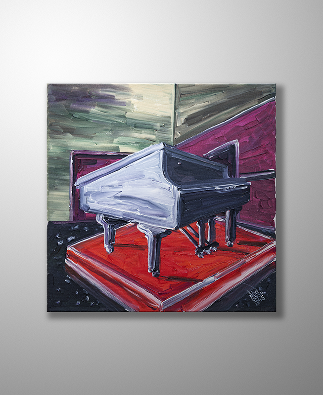 Atatürk OrjinalTablo - Piano From Savarona -  40cm x 40cm