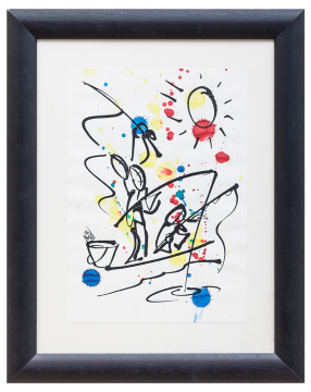 İstanbul Orijinal Suluboya Tablo -3 Balıkçı 35cm x 45cm