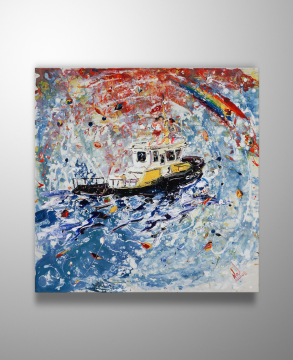 Kanvas Tablo - Dancing on Esma Sultan - Ned Pamphilon