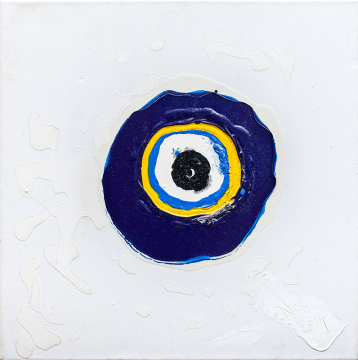 Orijinal Akrilik Tablo - Nazar Boncuğu 412 - 40cm x 40cm