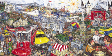 İstanbul Kanvas Tablo - Mehmet's İstanbul - Ned Pamphilon