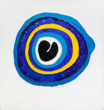 İstanbul Orijinal Tablo - Big Blue Nazar Boncuğu -  Akrilik Tablo - 107cm x 100cm