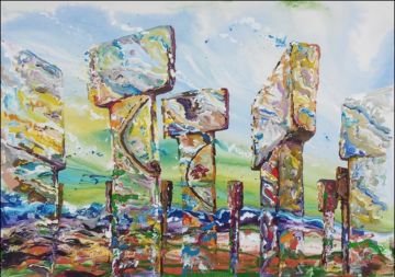 Orijinal Tablo - Göbeklitepe Serisi - This I Am - Ned Pamphilon 70x50cm