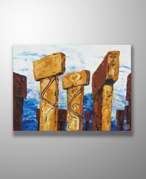 Orijinal Tablo - Göbeklitepe Serisi - This is I am too - Ned Pamphilon 70x50cm