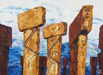 Orijinal Tablo - Göbeklitepe Serisi - This is I am too - Ned Pamphilon 70x50cm