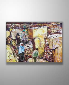 Orijinal Tablo - Göbeklitepe Serisi - Schmidt Directs - Ned Pamphilon 70x50cm