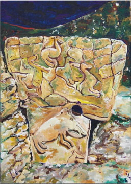 Orijinal Tablo - Göbeklitepe Serisi - Pictures of The Past - Ned Pamphilon 50x70cm