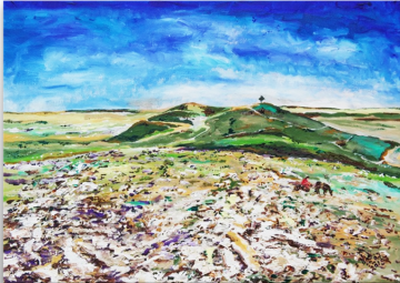 Orijinal Tablo - Göbeklitepe Serisi - Pot Belly Lanscape - Ned Pamphilon 70x50cm