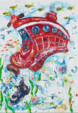 İstanbul Original Tablo - Denizaltı Tramvay