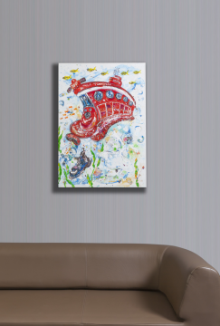 İstanbul Original Tablo - Denizaltı Tramvay