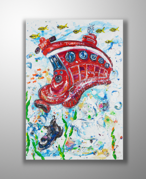 İstanbul Original Tablo - Denizaltı Tramvay