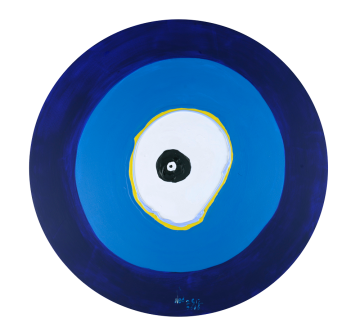 Orijinal Akrilik Tablo - Yuvarlak Nazar Boncuğu