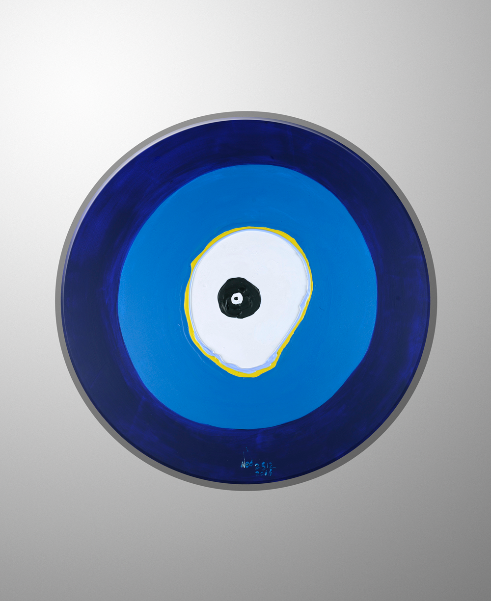 Orijinal Akrilik Tablo - Yuvarlak Nazar Boncuğu