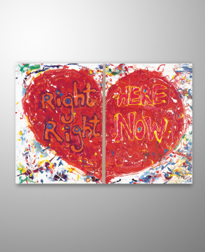 Orijinal Akrilik Tablo - Right Here Right Now 100x70cm
