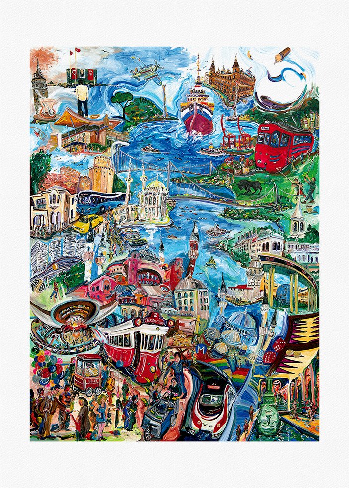 Fine Art Baskı - Standing Where East Meets West